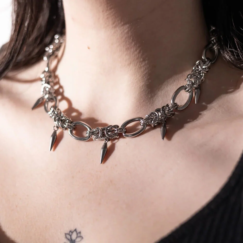 19266-hip-hop-cuban-stainless-steel-clavicle-necklace-2.webp Hip Hop Cuban Stainless Steel Clavicle Necklace