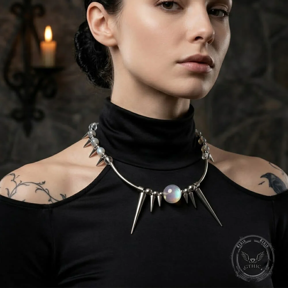 19276-punk-y2k-studded-gemstone-beaded-stainless-steel-necklace-2.webp Punk Y2K Studded Gemstone Beaded Stainless Steel Necklace