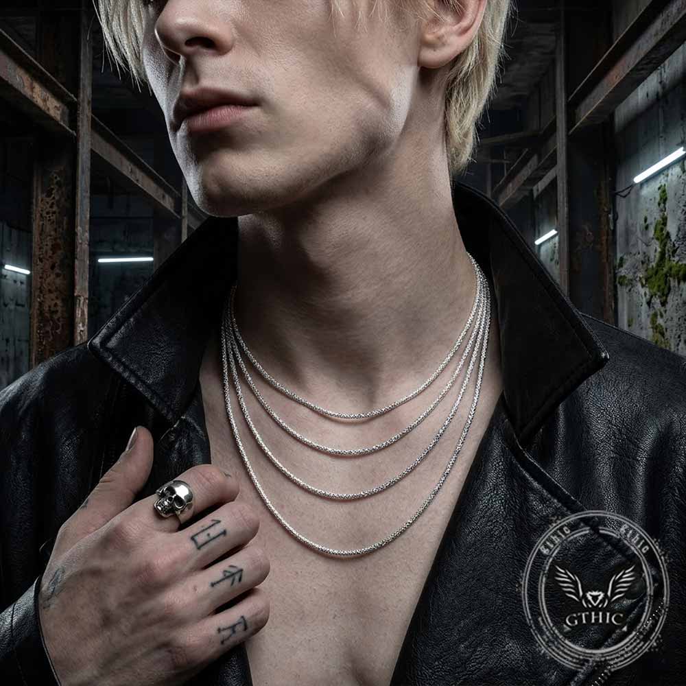 Simple Shimmering Stainless Steel Clavicle Necklace