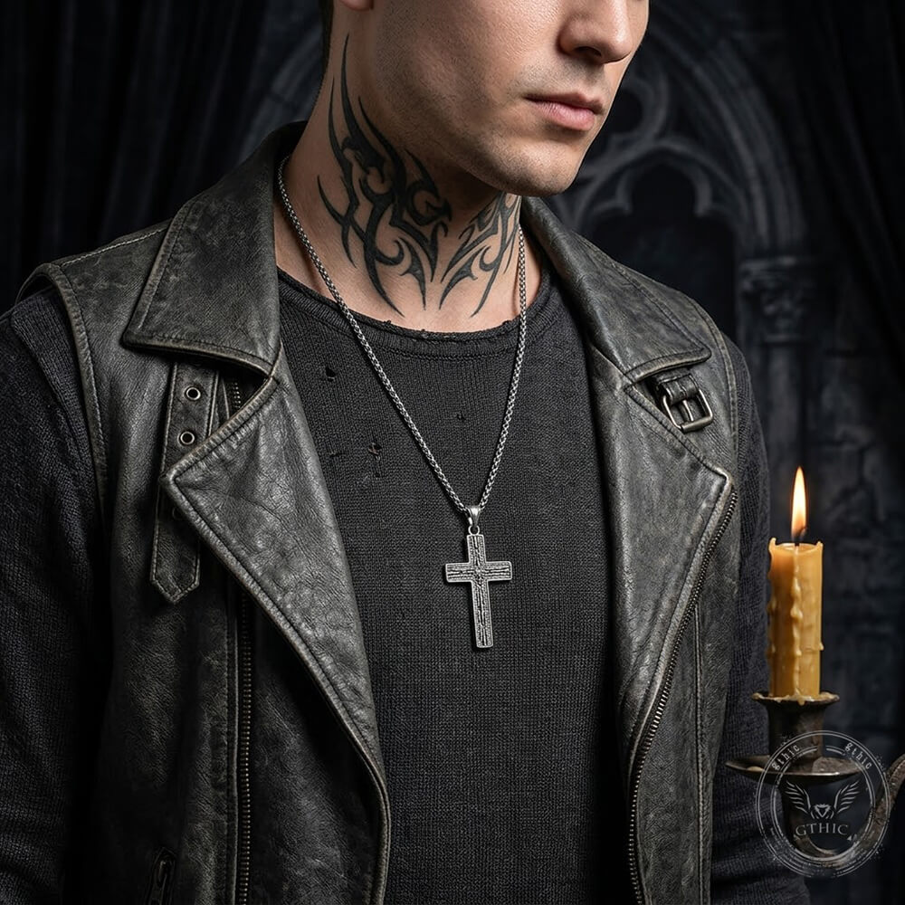 Punk Cross Stainless Steel Gothic Pendant