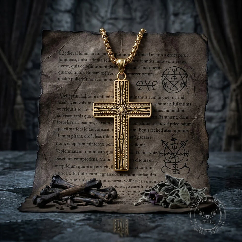 Punk Cross Stainless Steel Gothic Pendant