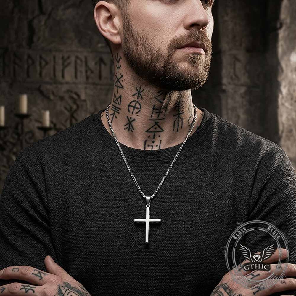 Vintage Multi-Cross Stainless Steel Religious Pendant