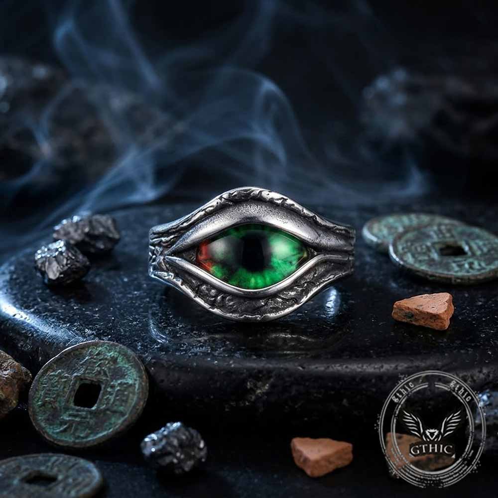 Vintage Devil Eye Stainless Steel Ring