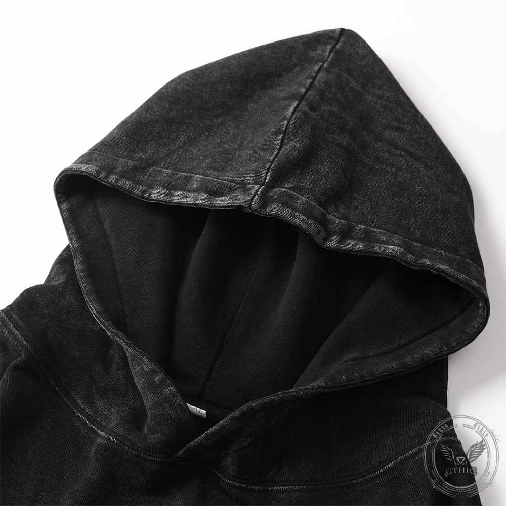 "I Just Want to Rest" Vintage Washed Cotton Hoodie
