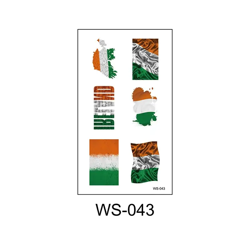 10Pcs Waterproof Saint Patrick's Day Temporary Tattoos Stickers