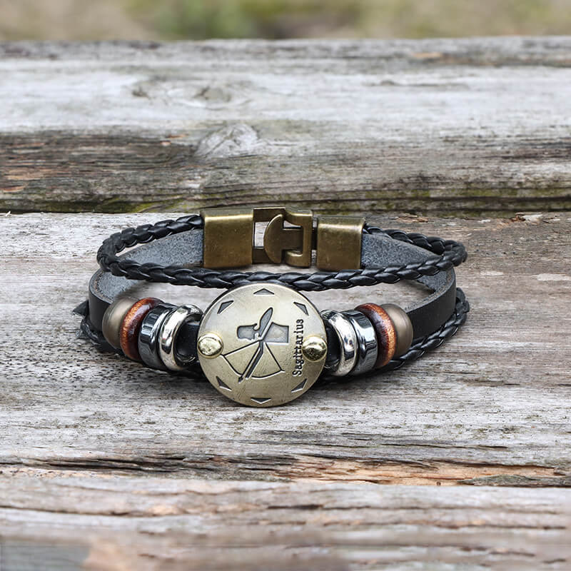 19921-12-constellation-alloy-leather-bracelet-12.jpg 12 Constellation Alloy Leather Bracelet
