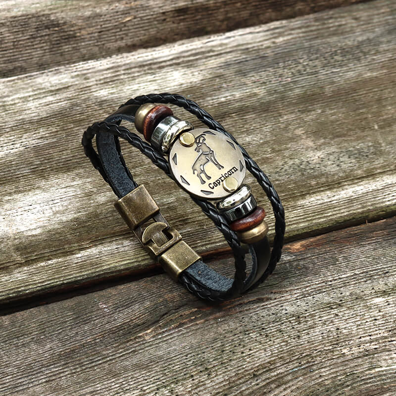 19921-12-constellation-alloy-leather-bracelet-14.jpg 12 Constellation Alloy Leather Bracelet