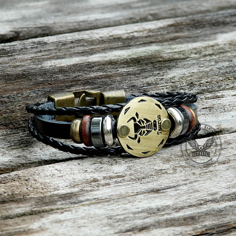19921-12-constellation-alloy-leather-bracelet-15.jpg 12 Constellation Alloy Leather Bracelet