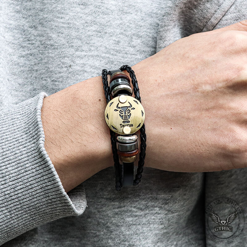 19921-12-constellation-alloy-leather-bracelet-2.jpg 12 Constellation Alloy Leather Bracelet