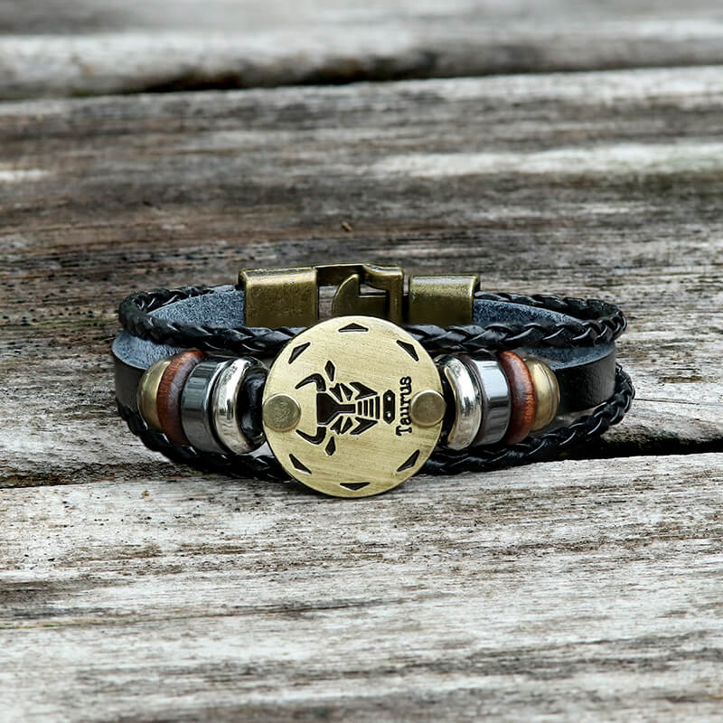 19921-12-constellation-alloy-leather-bracelet-5.jpg 12 Constellation Alloy Leather Bracelet