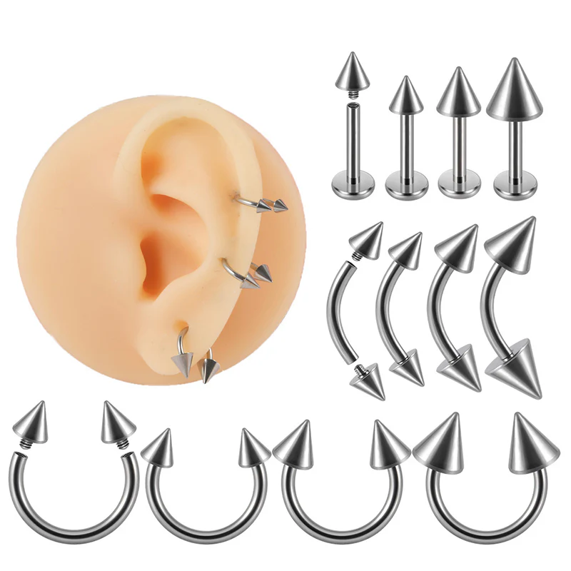 16G Arrow Titanium G23 Titanium Piercing Ring