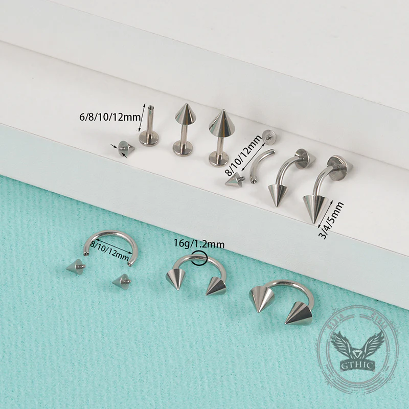16G Arrow Titanium G23 Titanium Piercing Ring