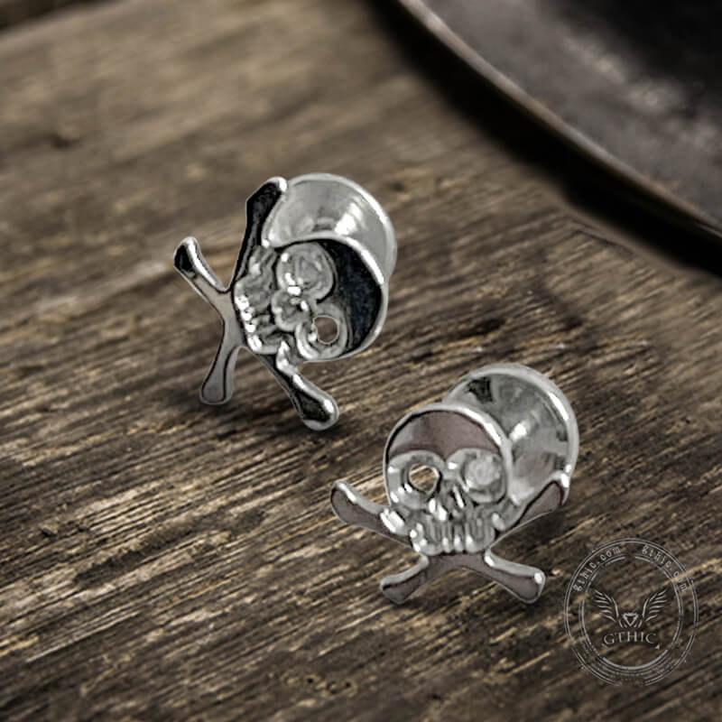 20206-16g-crossbones-skull-titanium-piercing-lip-ring-3.jpg 16G Crossbones Skull Titanium Piercing Lip Ring