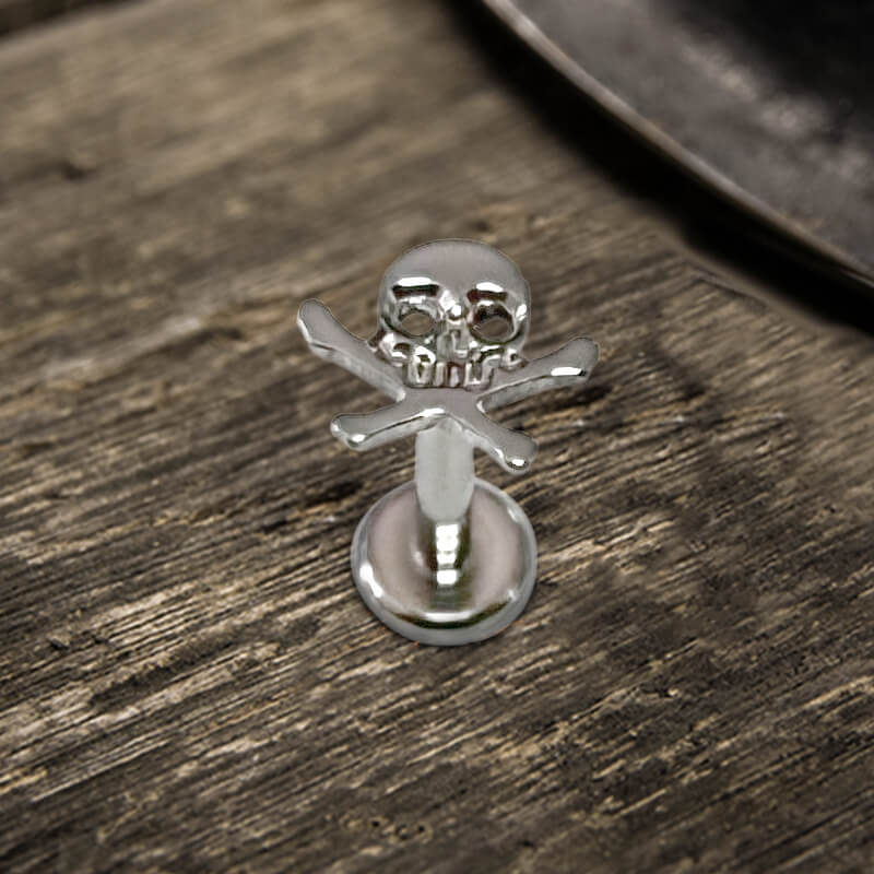20206-16g-crossbones-skull-titanium-piercing-lip-ring-4.jpg 16G Crossbones Skull Titanium Piercing Lip Ring