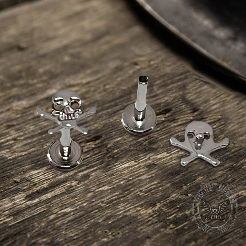 20206-16g-crossbones-skull-titanium-piercing-lip-ring-6.jpg 16G Crossbones Skull Titanium Piercing Lip Ring