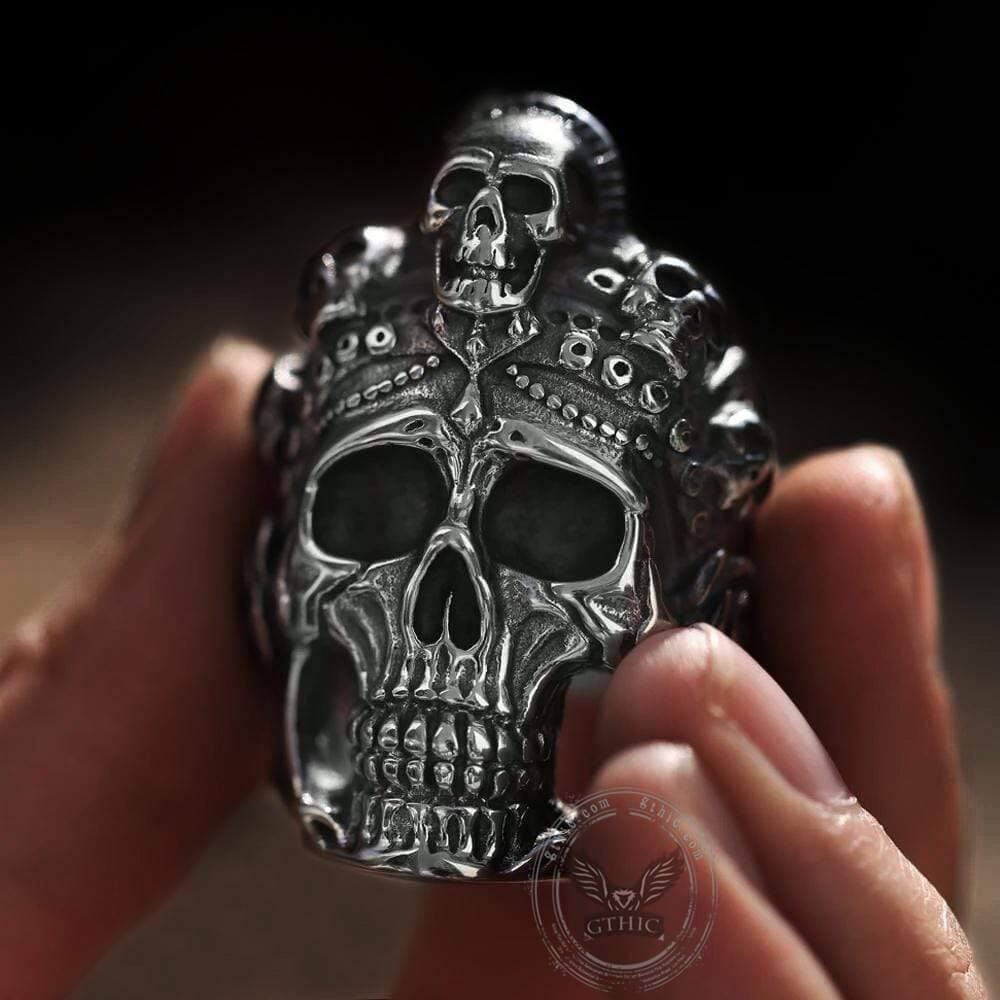 2092-death-skull-crown-stainless-steel-ring-4.jpg Death Skull Crown Stainless Steel Ring