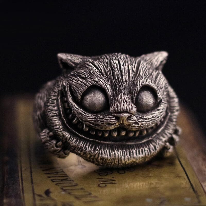 2117-smiling-cat-stainless-steel-ring-1.jpg Smiling Cat Stainless Steel Ring