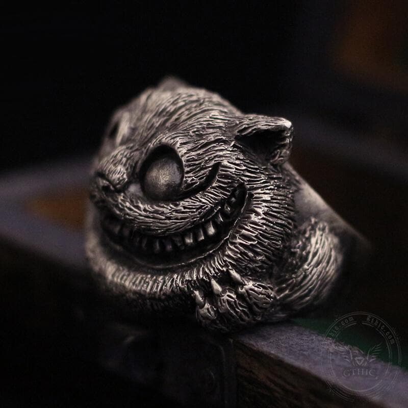 2117-smiling-cat-stainless-steel-ring-4.jpg Smiling Cat Stainless Steel Ring