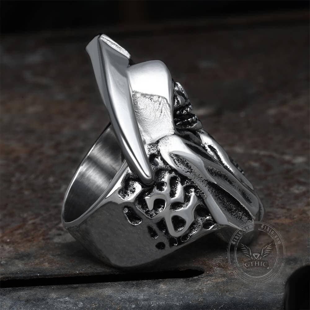 2168-death-sickle-stainless-steel-skull-ring-5.jpg Death Sickle Stainless Steel Skull Ring