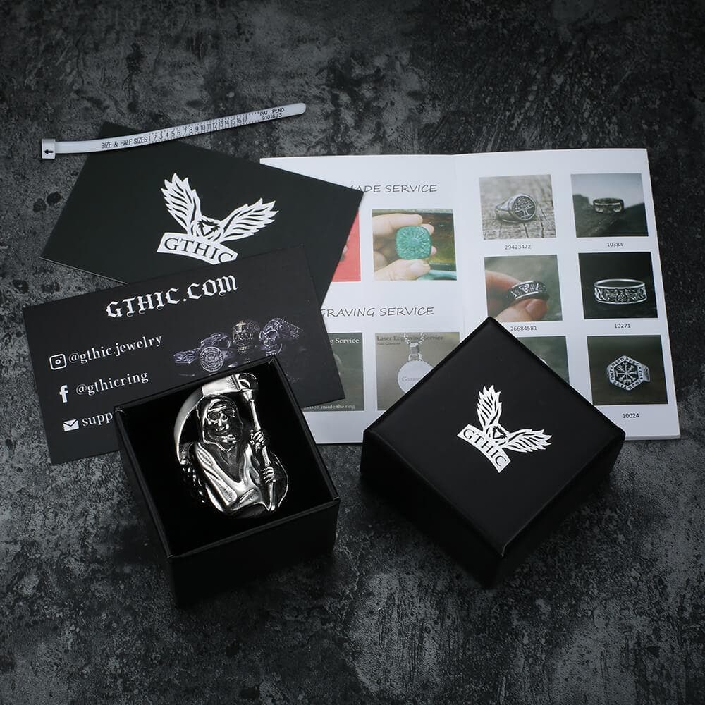 2168-death-sickle-stainless-steel-skull-ring-7.jpg Death Sickle Stainless Steel Skull Ring