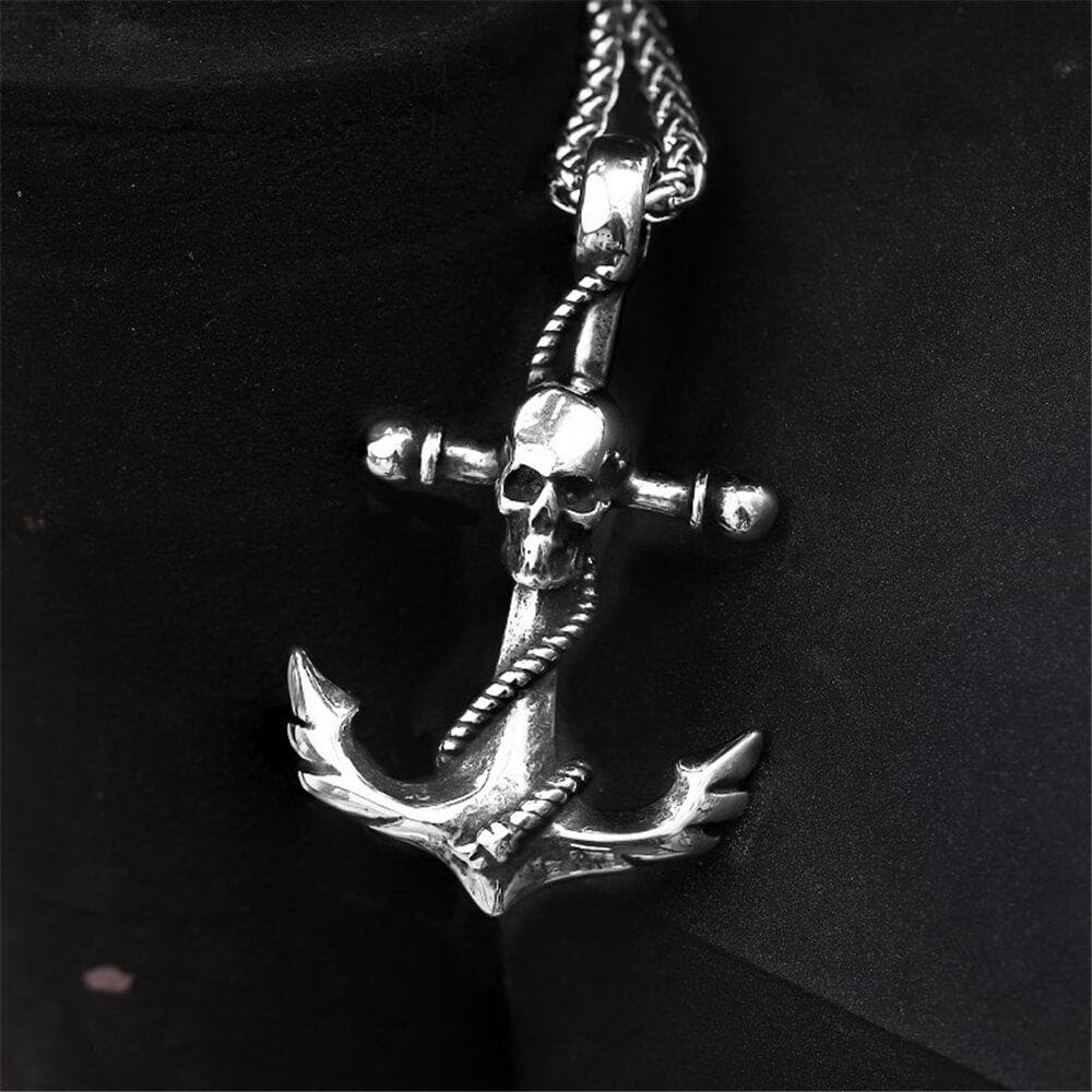 2225-anchor-stainless-steel-skull-pendant-1.jpg Anchor Stainless Steel Skull Pendant