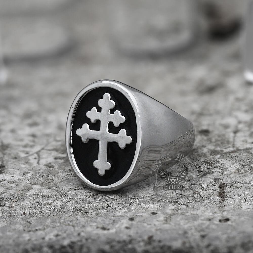 2311-cross-of-lorraine-stainless-steel-masonic-ring-4.jpg Cross of Lorraine Stainless Steel Masonic Ring