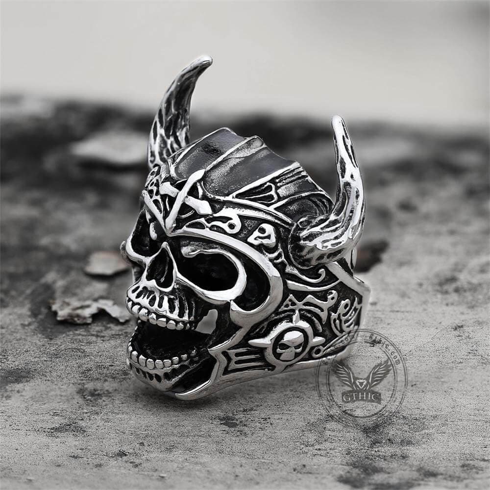 2318-nordic-god-of-war-viking-warrior-skull-ring-3.jpg Nordic God of War Viking Warrior Skull Ring