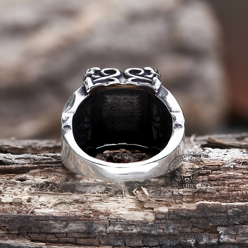 2477-gothic-crown-stainless-steel-cz-ring-18.jpg Gothic Crown Stainless Steel CZ Ring