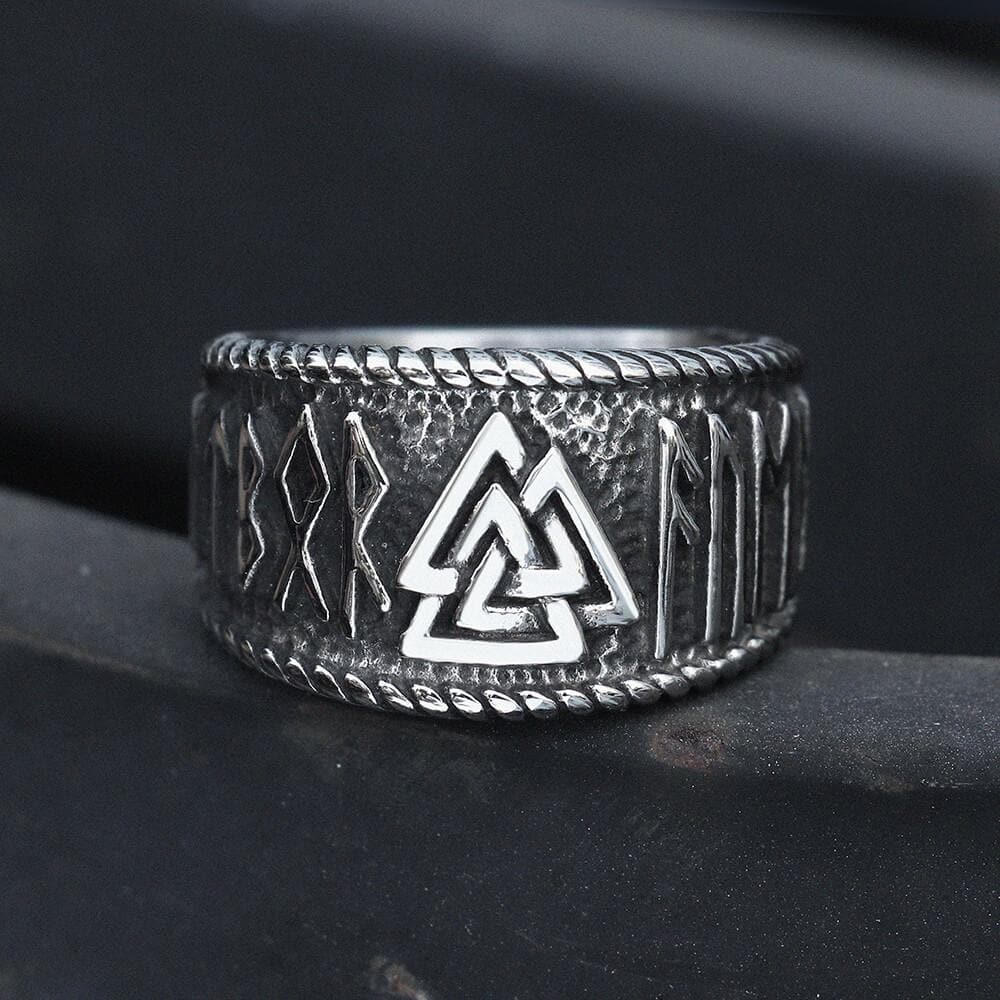2555-odin-runes-valknut-316l-stainless-steel-viking-ring-1.jpg ODIN Runes Valknut 316L Stainless Steel Viking Ring