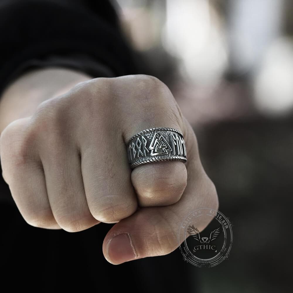 2555-odin-runes-valknut-316l-stainless-steel-viking-ring-5.jpg ODIN Runes Valknut 316L Stainless Steel Viking Ring