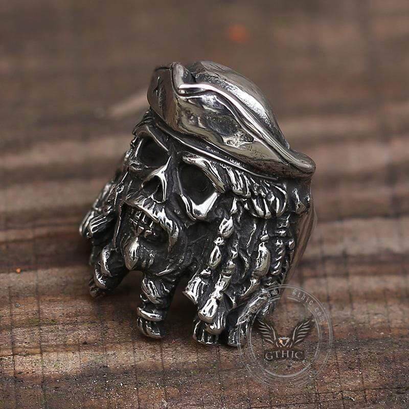 2746-pirate-captain-stainless-steel-skull-ring-5.jpg Pirate Captain Stainless Steel Skull Ring