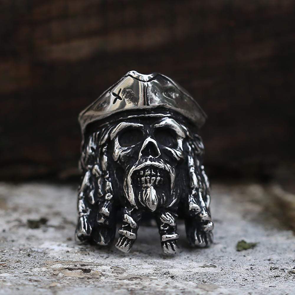 2746-pirate-captain-stainless-steel-skull-ring-8.jpg Pirate Captain Stainless Steel Skull Ring