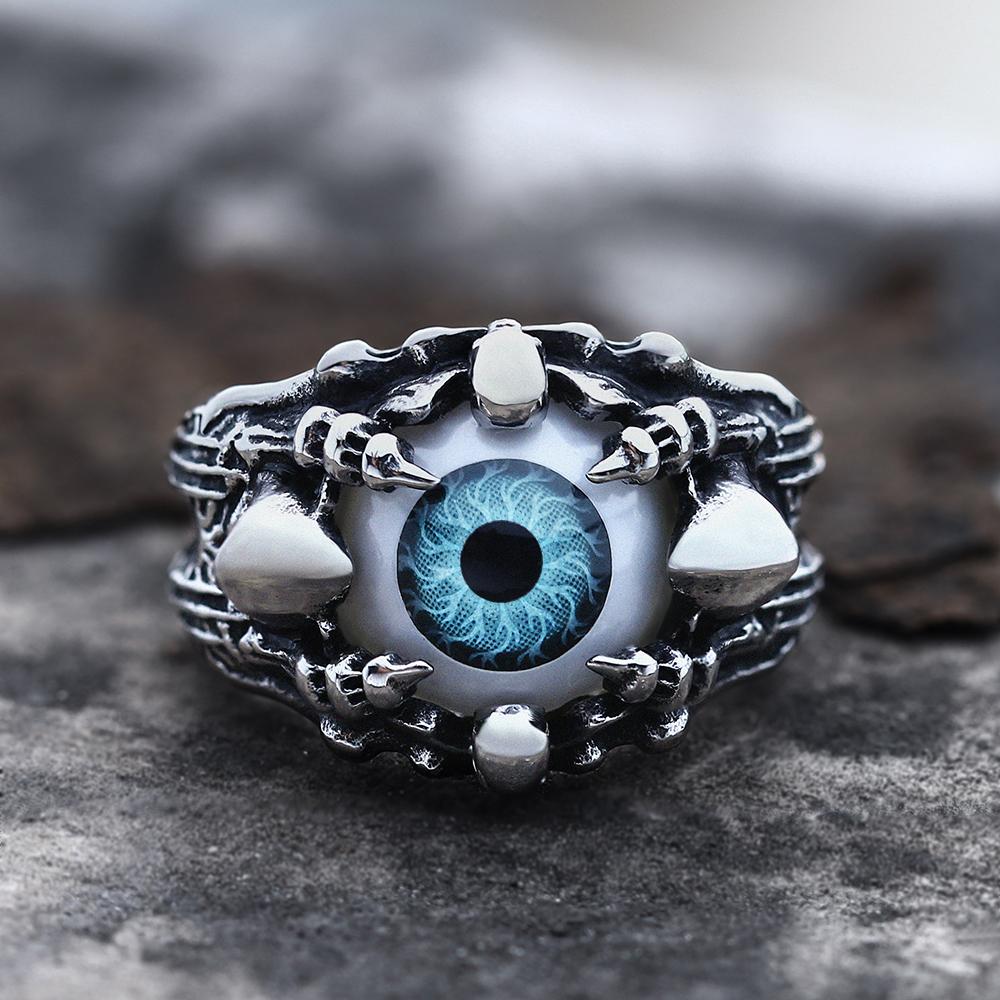 2782-blue-7-blue-7-variation-1.jpg Greek Evil Eye Stainless Steel Skull Ring