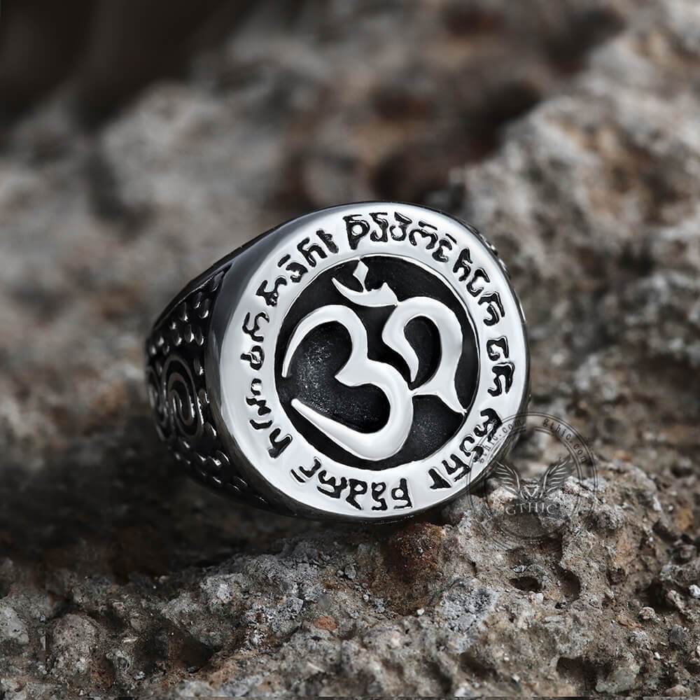 2829-om-aum-yoga-stainless-steel-ring-3.jpg Om Aum Yoga Stainless Steel Ring