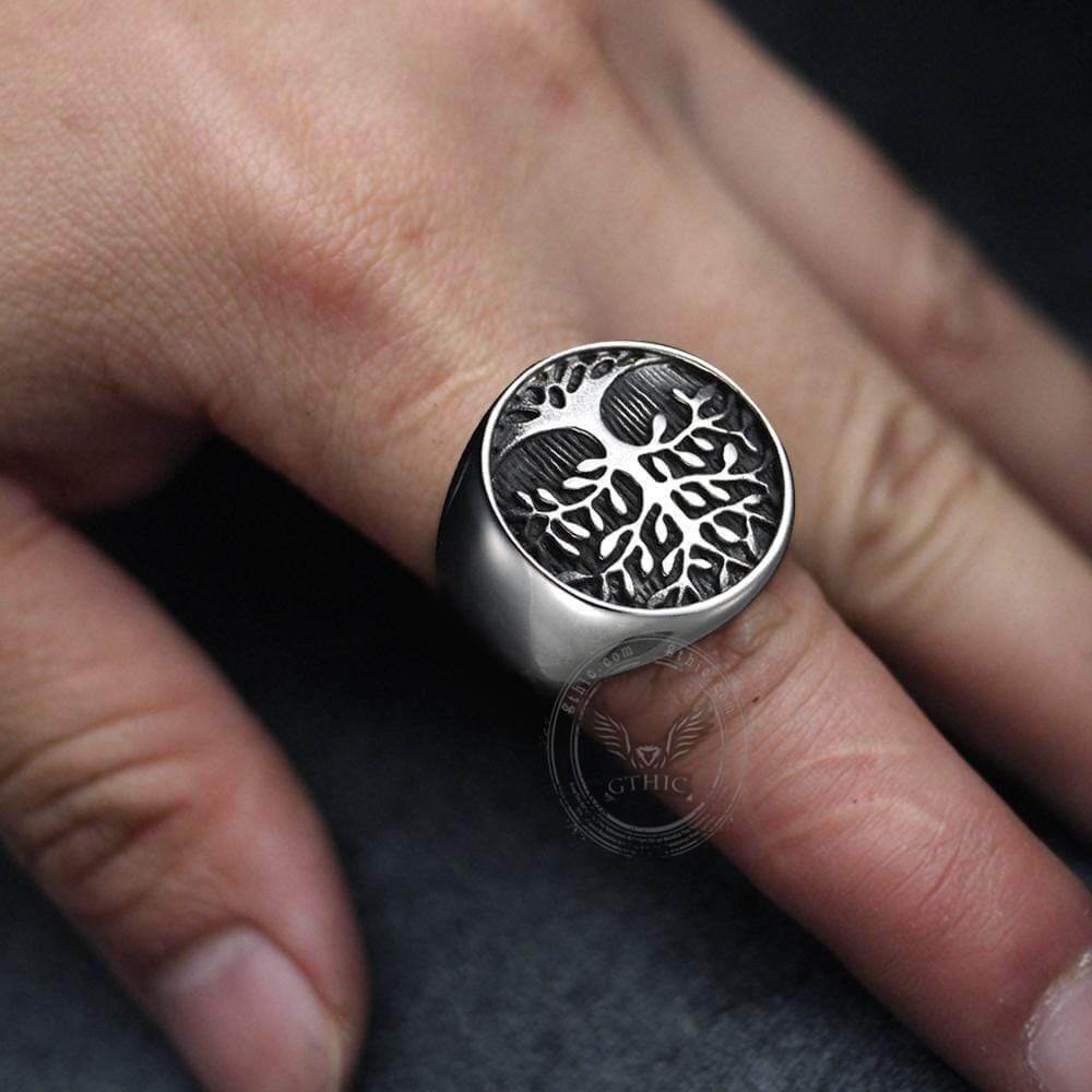 2902-tree-of-life-stainless-steel-viking-ring-2.jpg Tree Of Life Stainless Steel Viking Ring