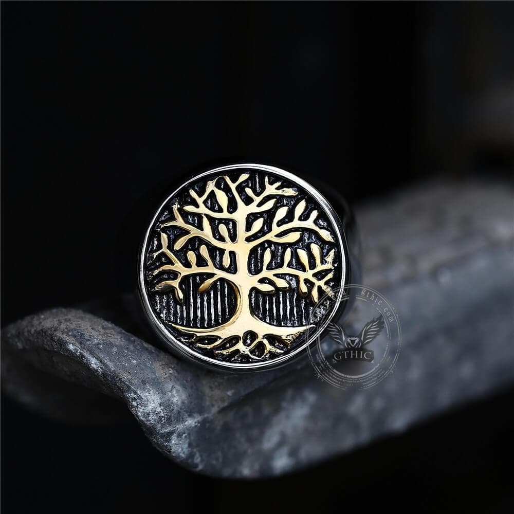 2902-tree-of-life-stainless-steel-viking-ring-4.jpg Tree Of Life Stainless Steel Viking Ring