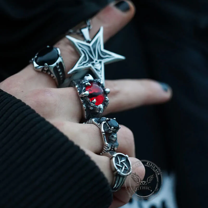 2987-devil-satan-smile-stainless-steel-pentagram-necklace-2.webp Devil Satan Smile Stainless Steel Pentagram Necklace