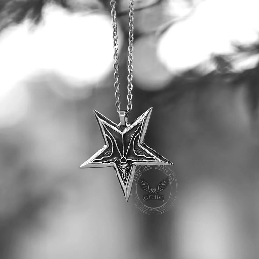 2987-devil-satan-smile-stainless-steel-pentagram-necklace-3.webp Devil Satan Smile Stainless Steel Pentagram Necklace