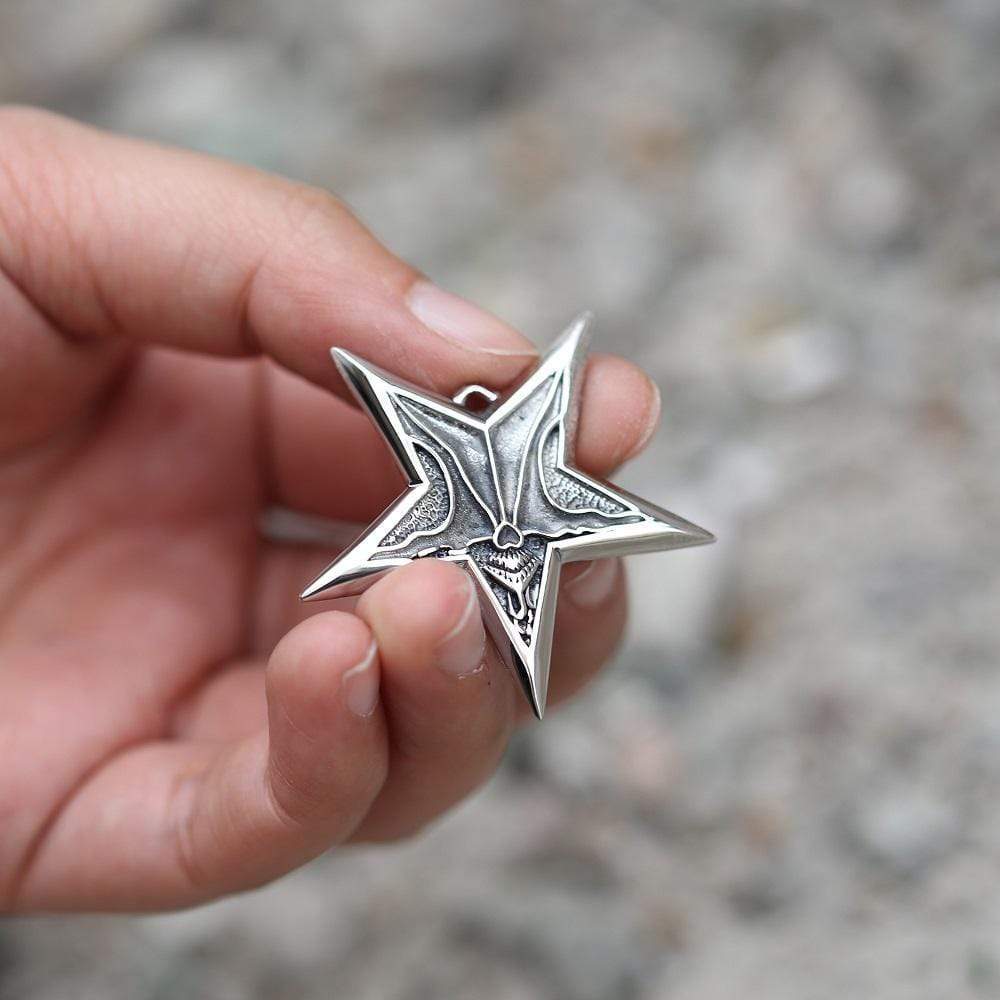 2987-devil-satan-smile-stainless-steel-pentagram-necklace-6.jpg Devil Satan Smile Stainless Steel Pentagram Necklace