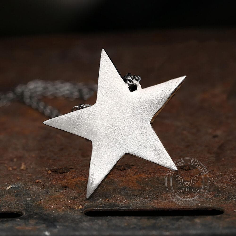 2987-devil-satan-smile-stainless-steel-pentagram-necklace-8.jpg Devil Satan Smile Stainless Steel Pentagram Necklace