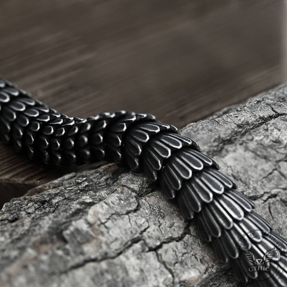 3112-dragon-scale-stainless-steel-bracelet-8.jpg Dragon Scale Stainless Steel Bracelet