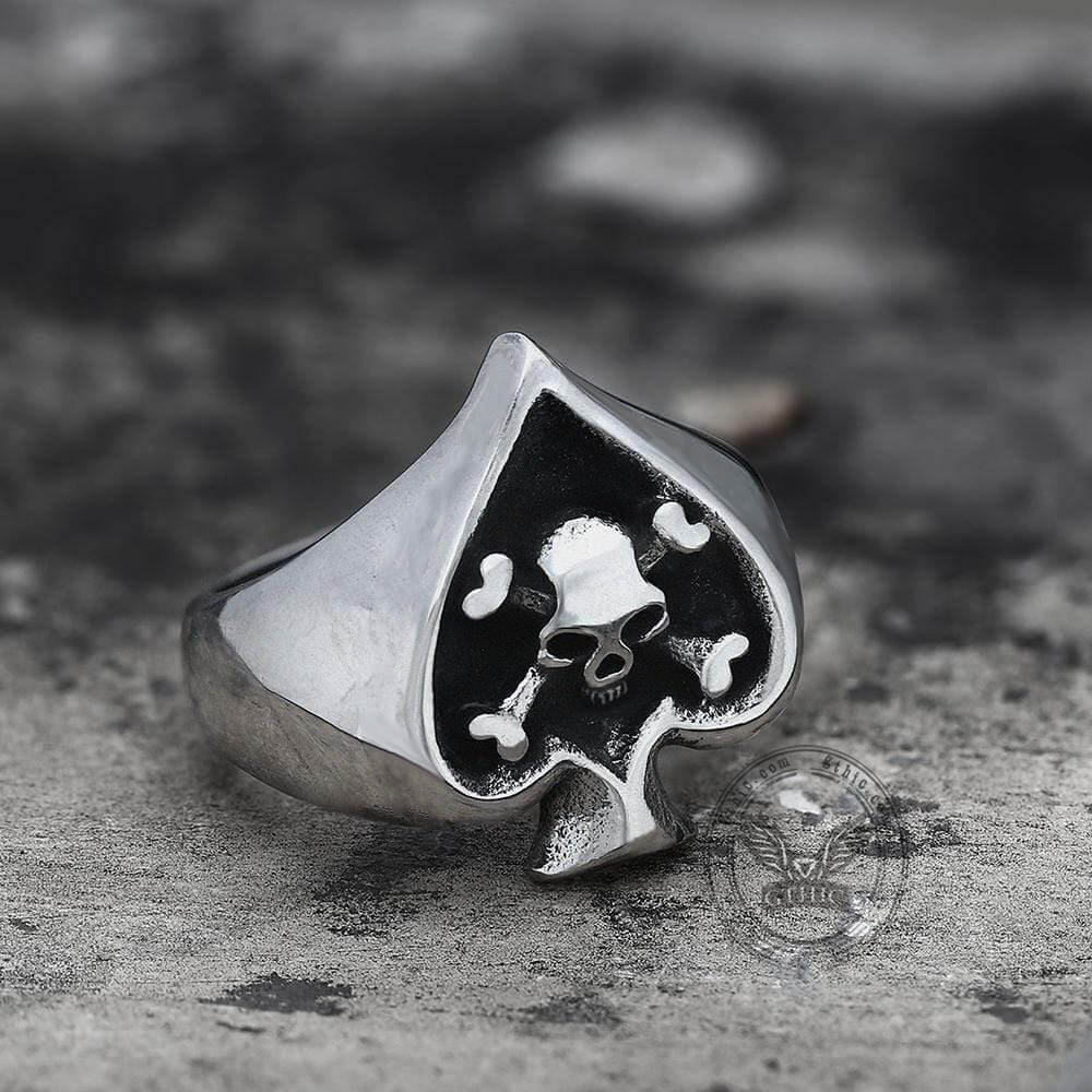 3133-spades-stainless-steel-skull-ring-3.jpg Spades Stainless Steel Skull Ring