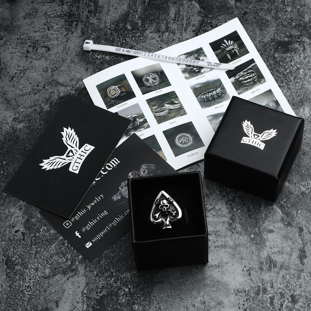 3133-spades-stainless-steel-skull-ring-7.jpg Spades Stainless Steel Skull Ring