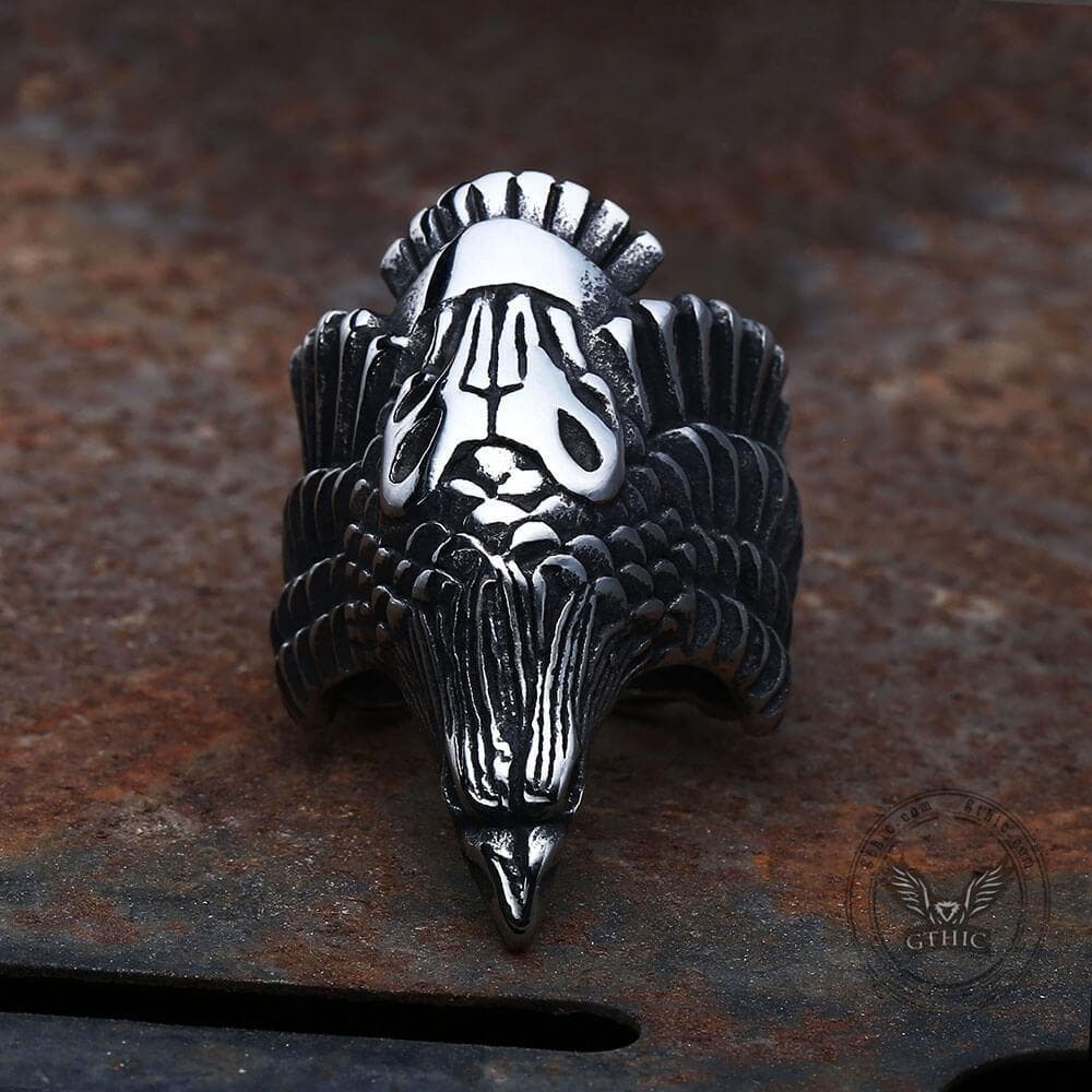 3348-crow-316l-stainless-steel-beast-ring-3.jpg Crow 316L Stainless Steel Beast Ring