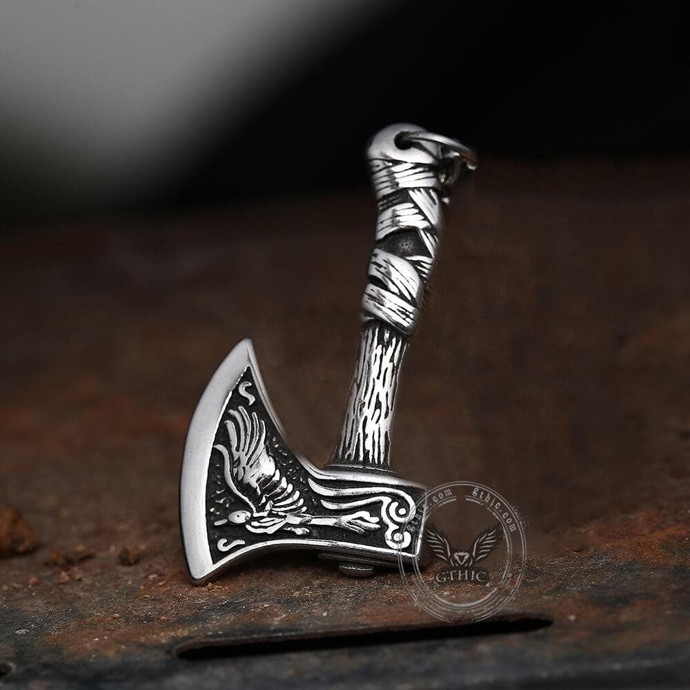 3401-viking-axe-stainless-steel-pendant-4.jpg Viking Axe Stainless Steel Pendant