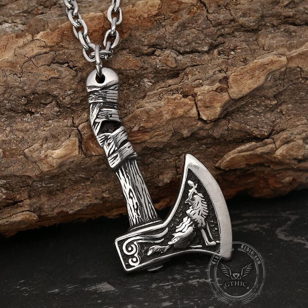3401-viking-axe-stainless-steel-pendant-5.jpg Viking Axe Stainless Steel Pendant
