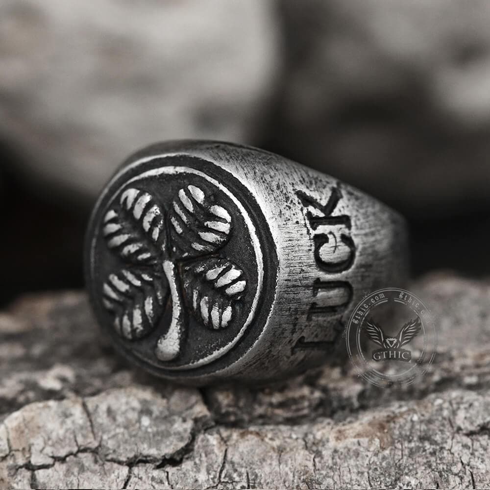 3404-four-leaf-clover-stainless-steel-lucky-ring-3.jpg Four Leaf Clover Stainless Steel Lucky Ring