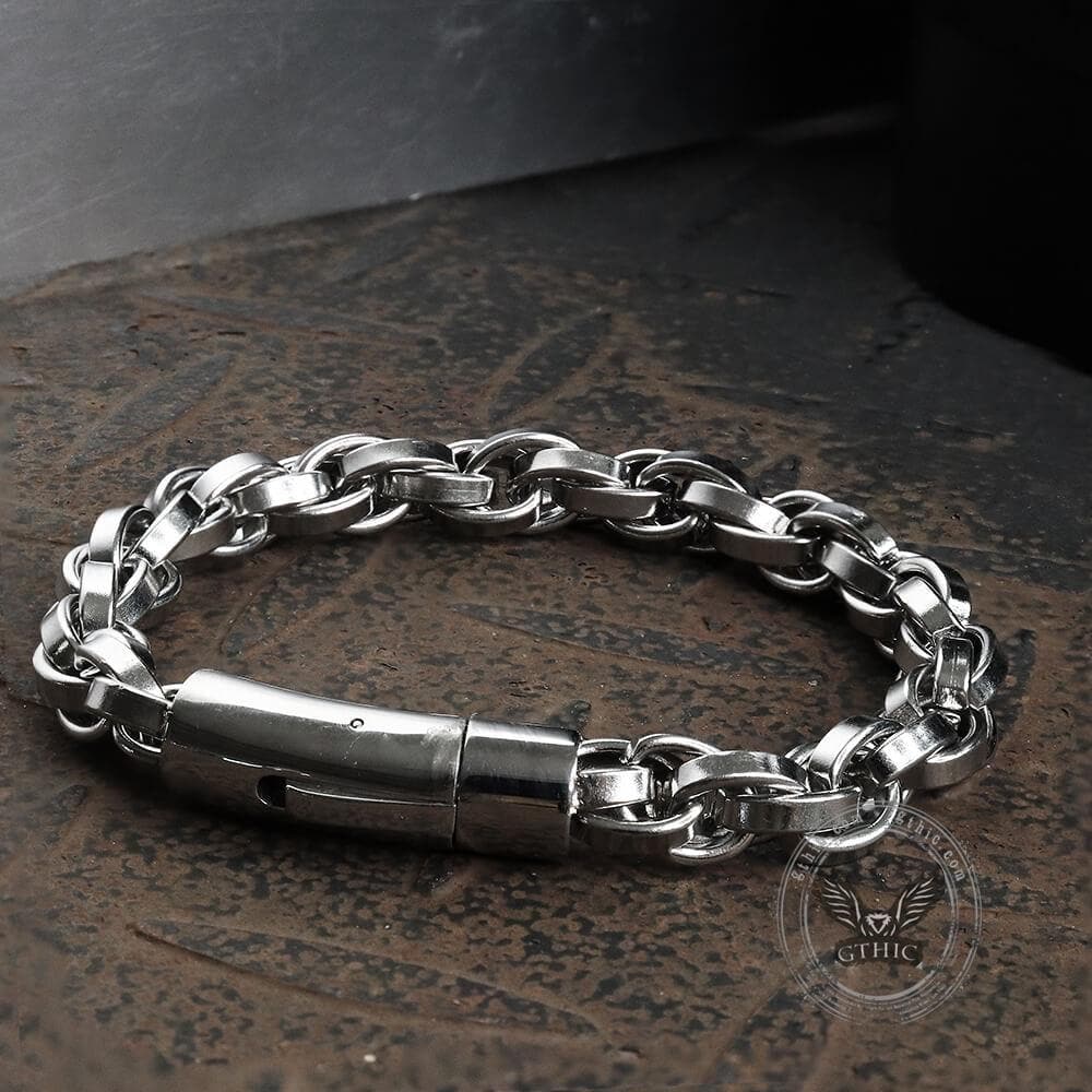 Classic Winding Stainless Steel Bracelet