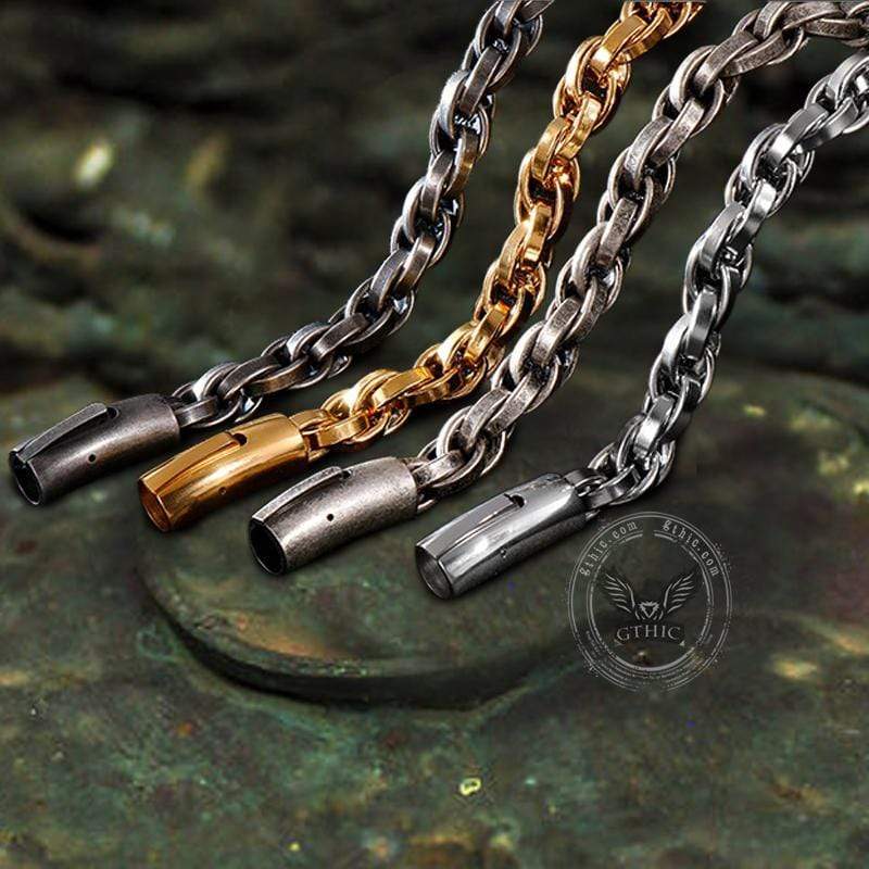 Classic Winding Stainless Steel Bracelet