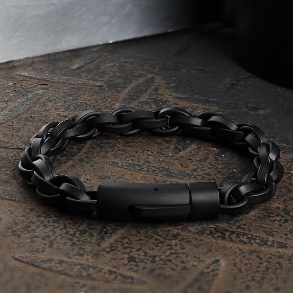 Classic Winding Stainless Steel Bracelet